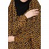 Instant Ready-to-wear Prayer Hijab - Mustard Print